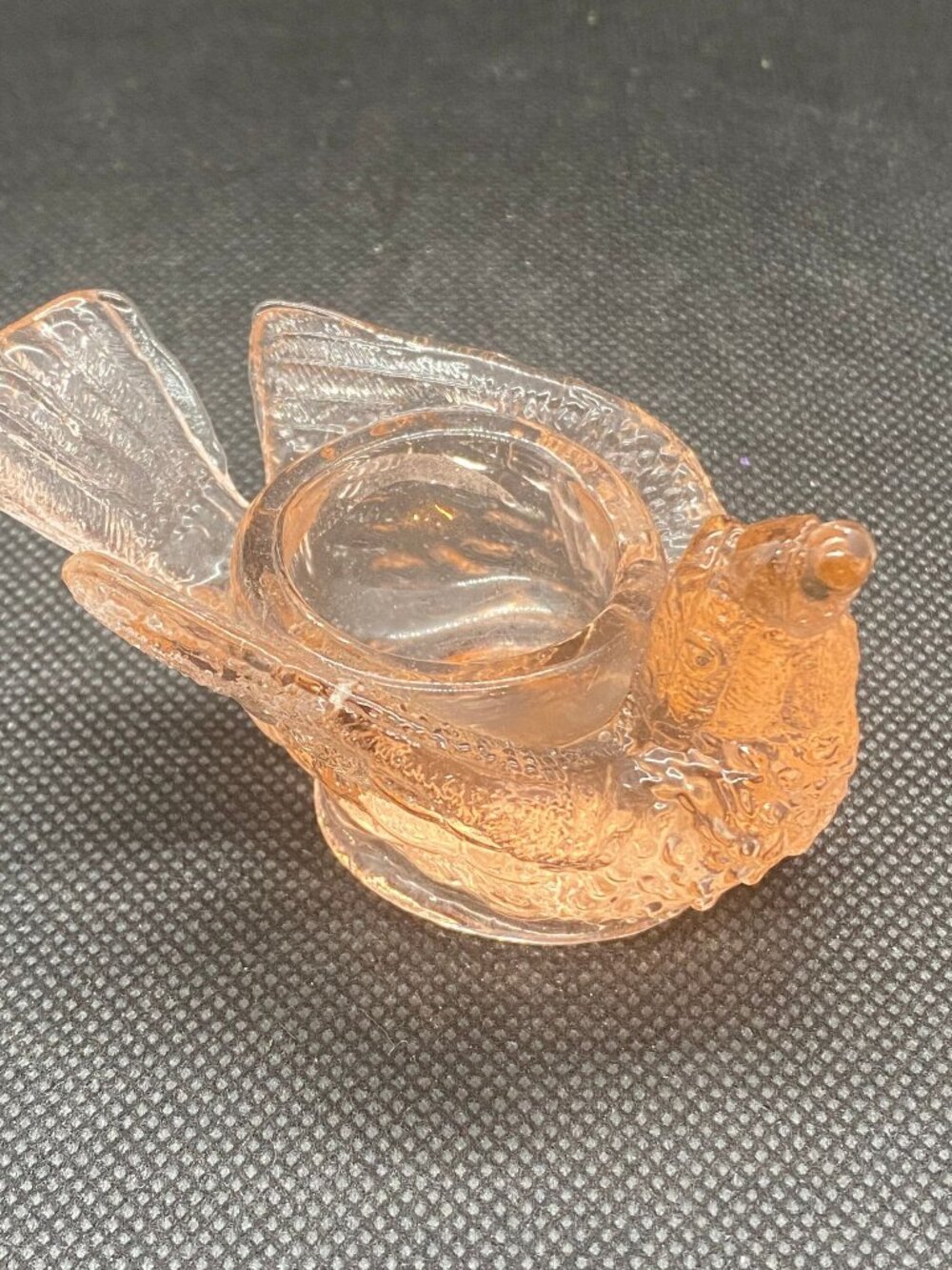 Degenhart Pink Bird Salt Cellar